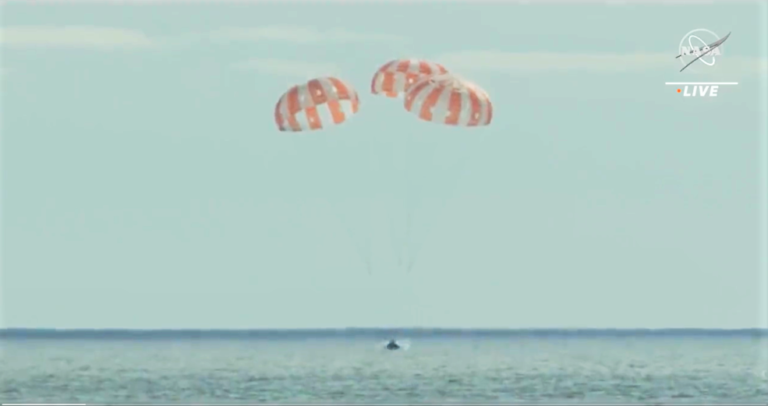 NASA’s Orion returns to Earth after historic moon mission