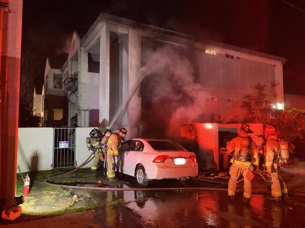 Suspected arson fire at apartment complex under investigation