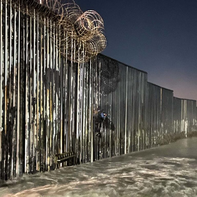 Man falls to his death attempting to scale international border barrier