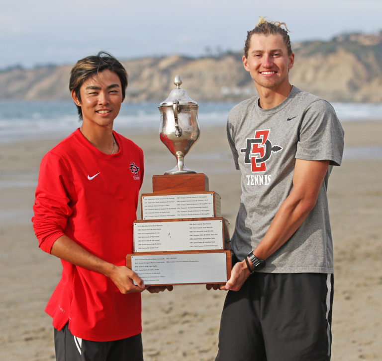 Seeman and Sato of SDSU capture Pacific Coast Men’s Doubles Championship