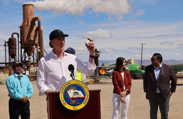 Newsom visits Lithium Valley to highlight battery production